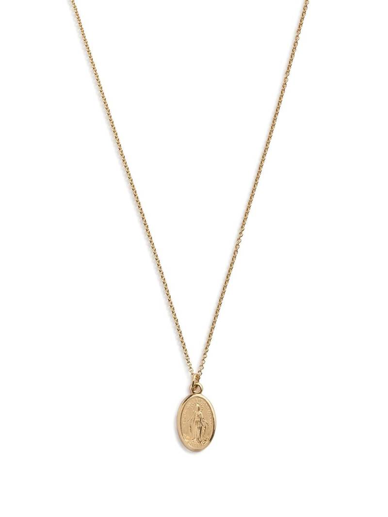 Dolce & Gabbana oval pendant necklace - Gold von Dolce & Gabbana