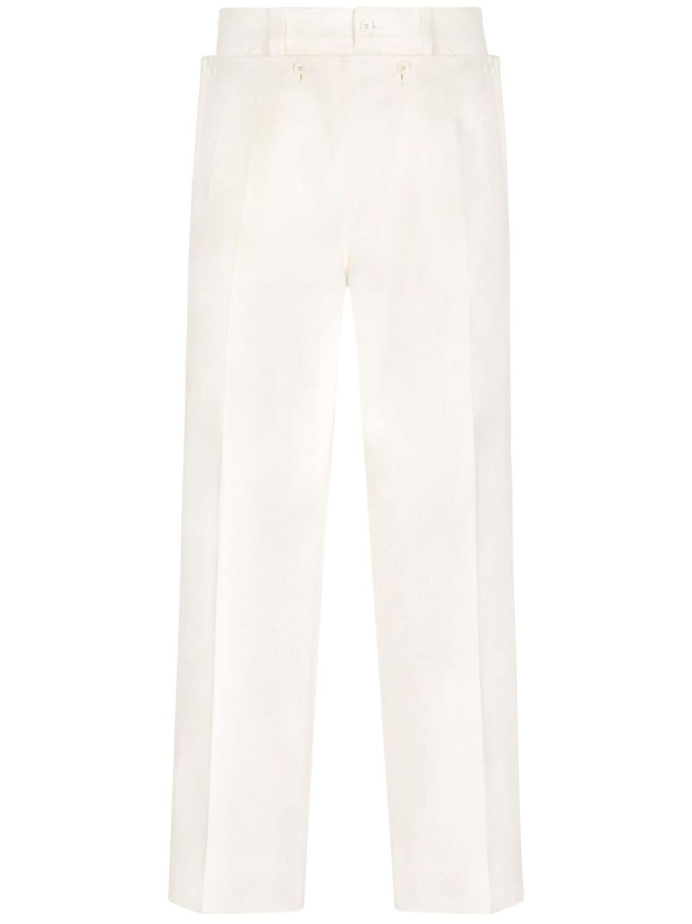 Dolce & Gabbana panelled twill wide-leg trousers - Neutrals von Dolce & Gabbana