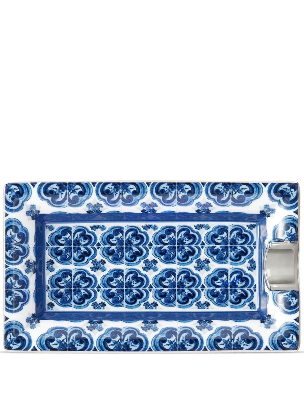 Dolce & Gabbana patterned porcelain ashtray - Blue von Dolce & Gabbana