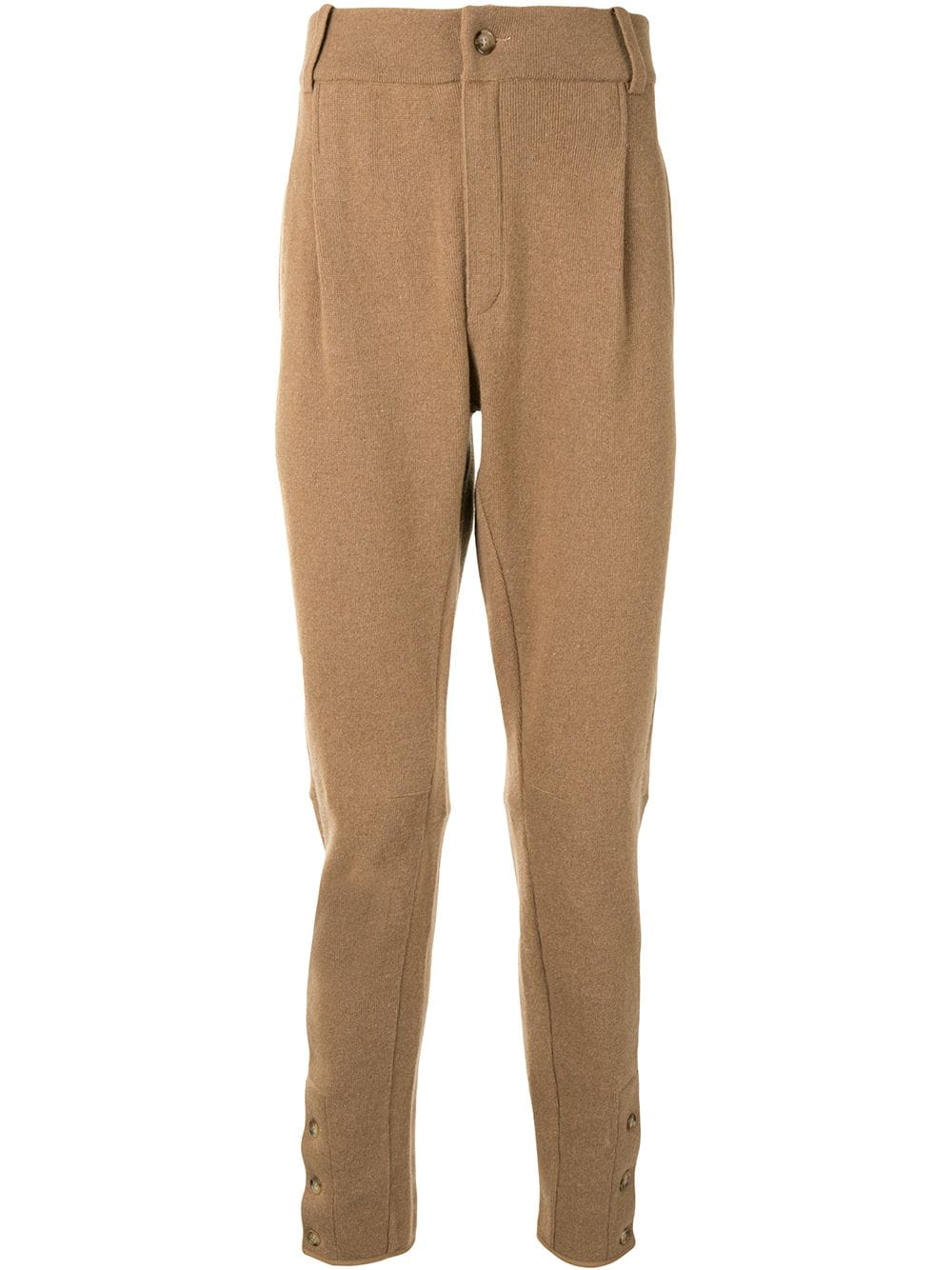 Dolce & Gabbana pleat-detailing wool trousers - Brown von Dolce & Gabbana