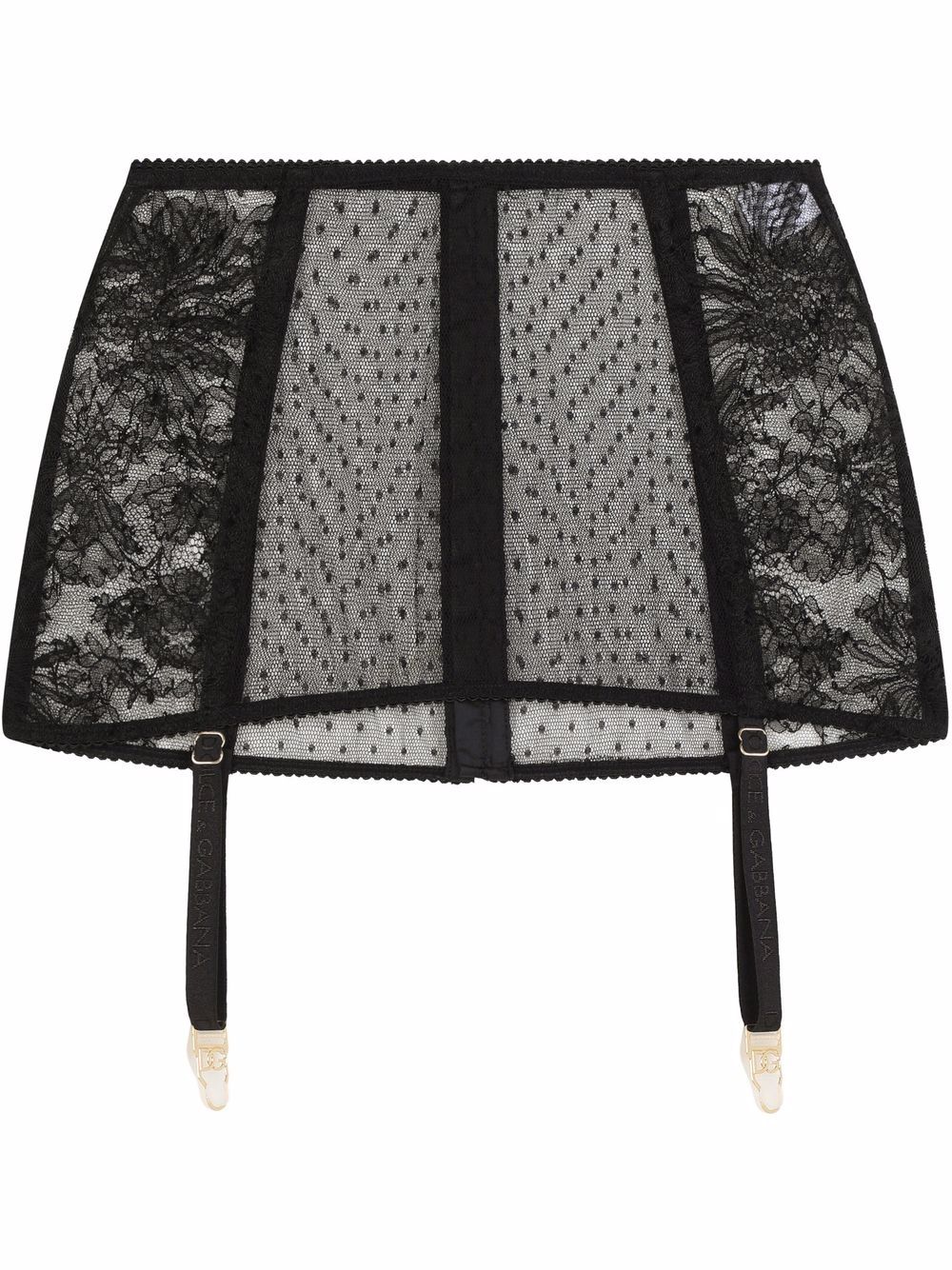 Dolce & Gabbana lace shaper suspenders - Black von Dolce & Gabbana