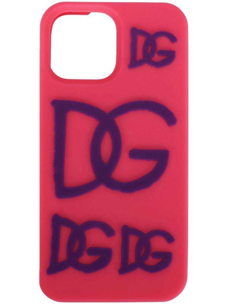 Dolce & Gabbana printed iPhone 13 Pro Max case - Pink von Dolce & Gabbana