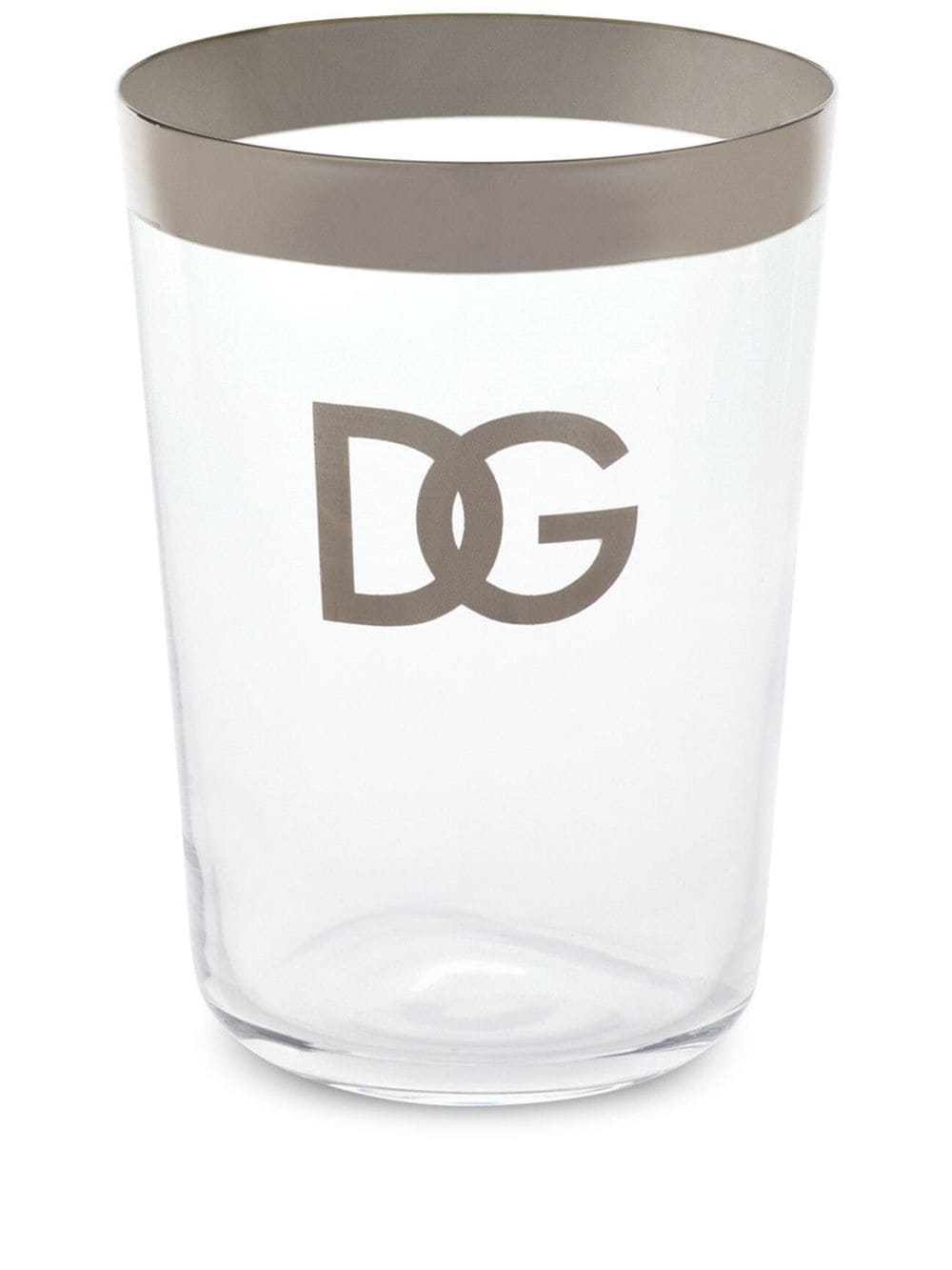 Dolce & Gabbana logo-print drinking glasses (set of 2) - White von Dolce & Gabbana