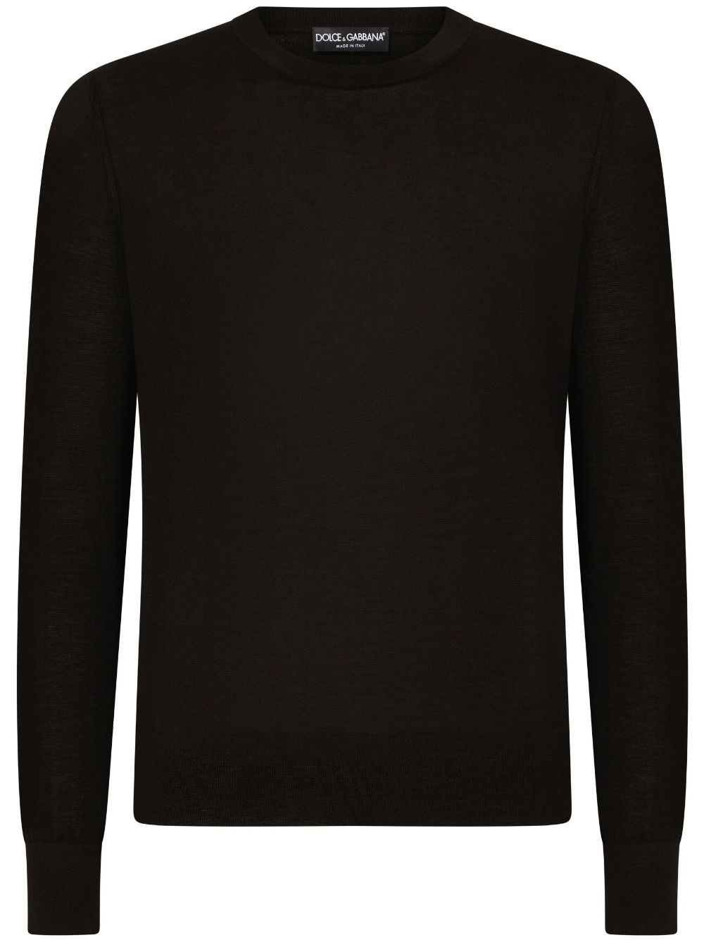 Dolce & Gabbana slim fit knitted jumper - Black von Dolce & Gabbana