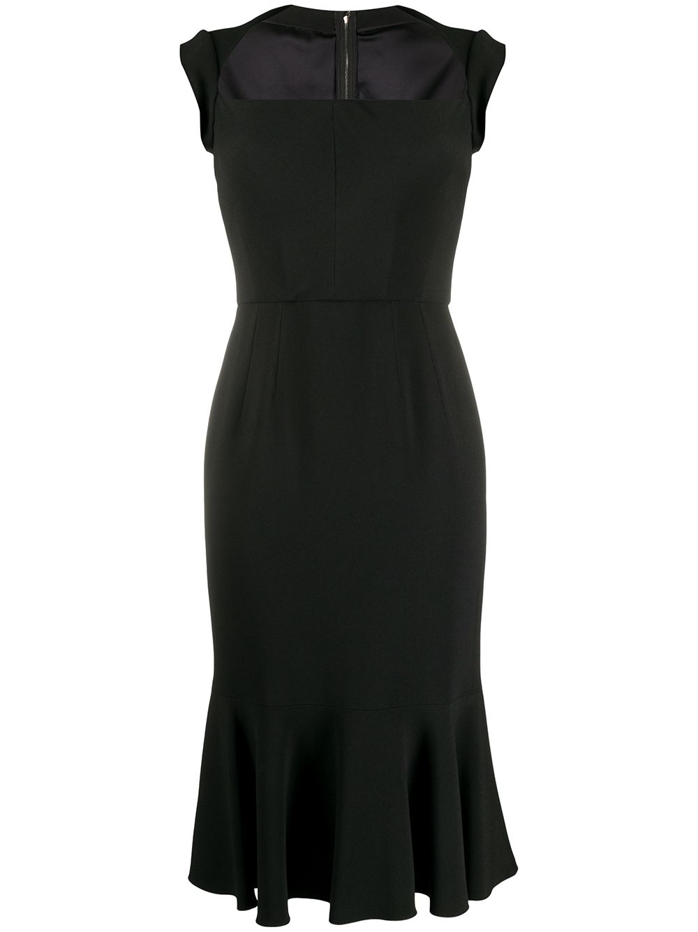 Dolce & Gabbana square-neck sleeveless minidress - Black von Dolce & Gabbana