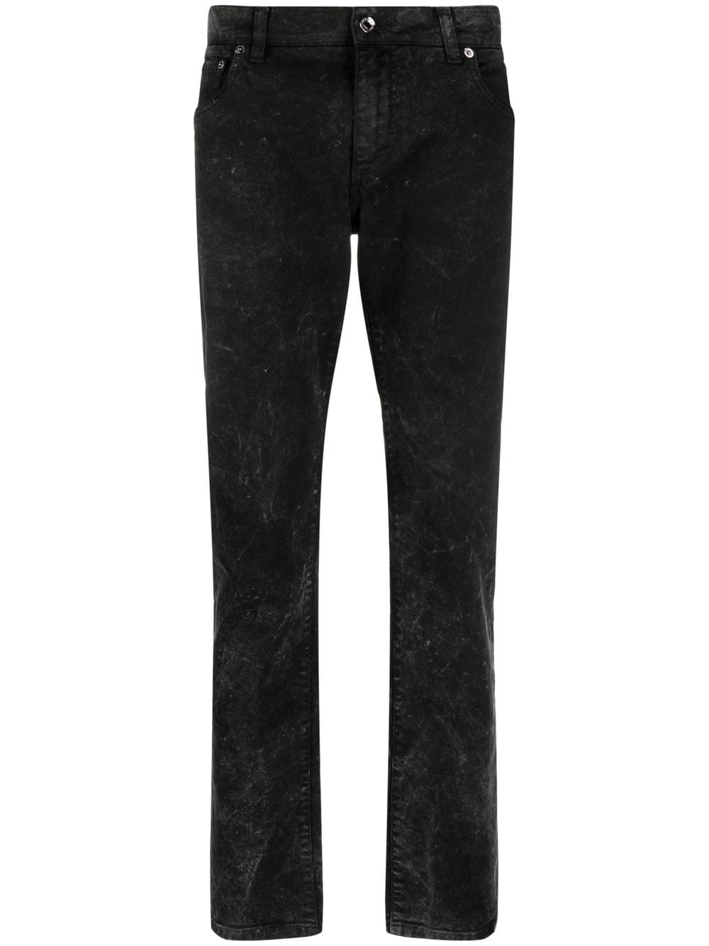 Dolce & Gabbana stonewash straight-leg jeans - Black von Dolce & Gabbana