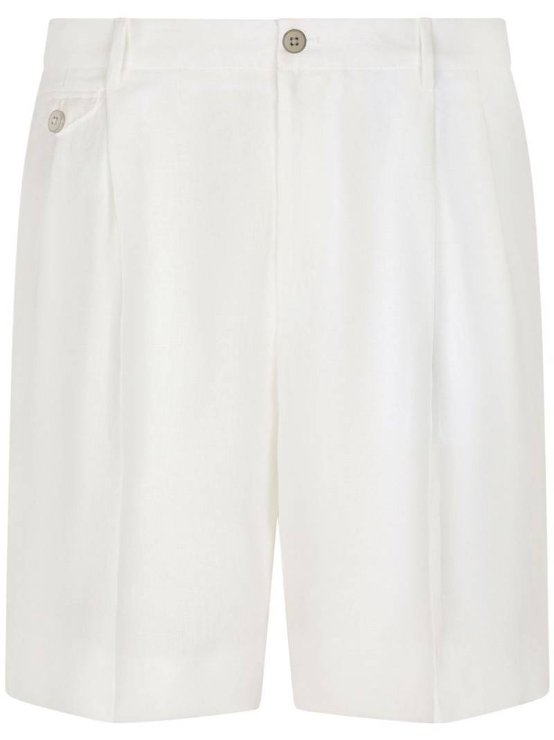 Dolce & Gabbana tailored linen shorts - White von Dolce & Gabbana