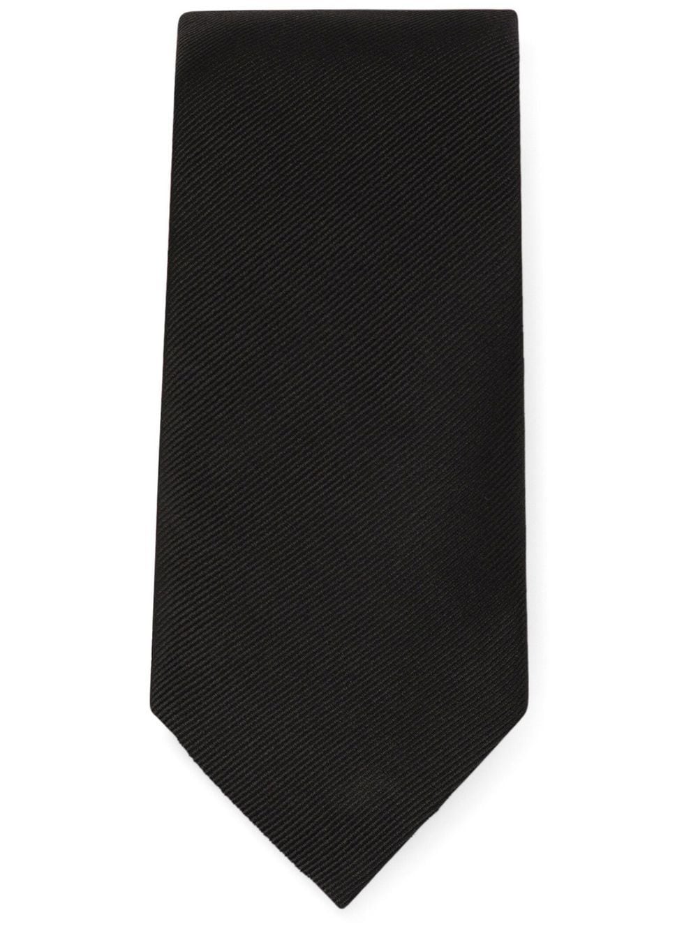 Dolce & Gabbana KIM DOLCE&GABBANA textured silk tie - Black von Dolce & Gabbana