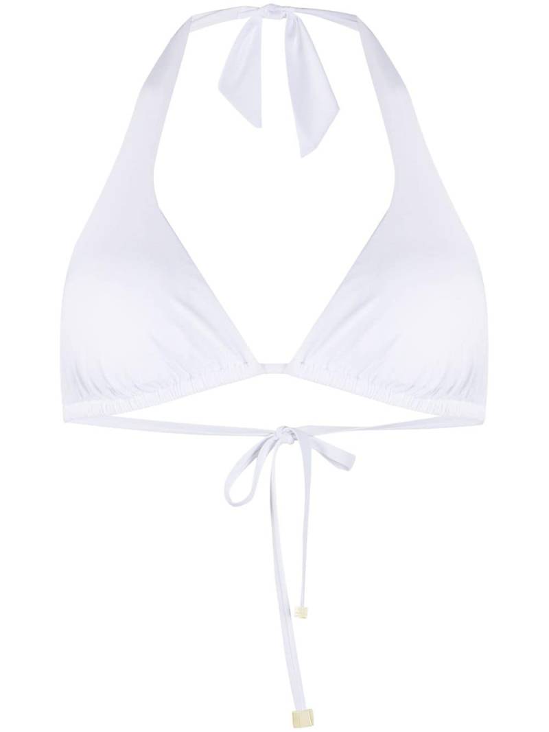 Dolce & Gabbana triangle bikini top - White von Dolce & Gabbana