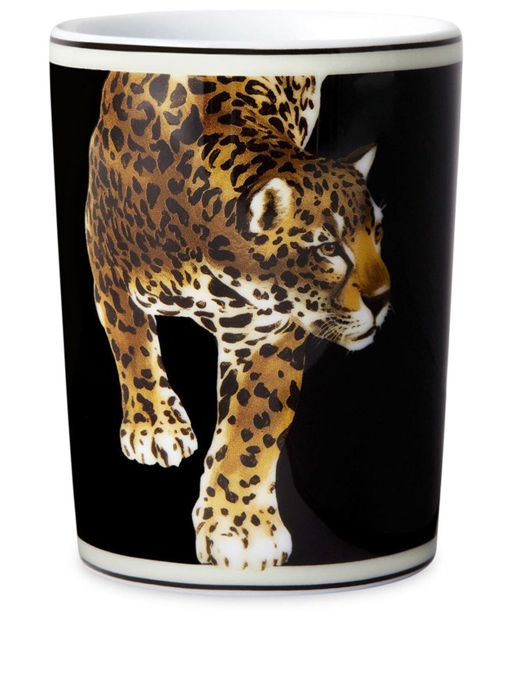 Dolce & Gabbana tiger-print porcelain glass - Black von Dolce & Gabbana