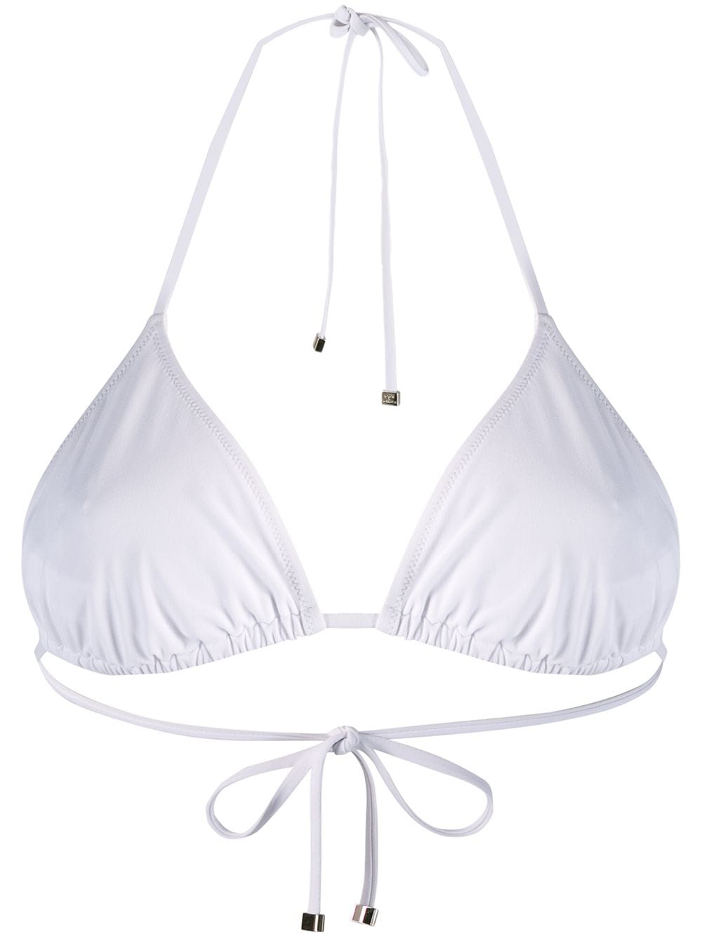 Dolce & Gabbana triangle bikini top - White von Dolce & Gabbana