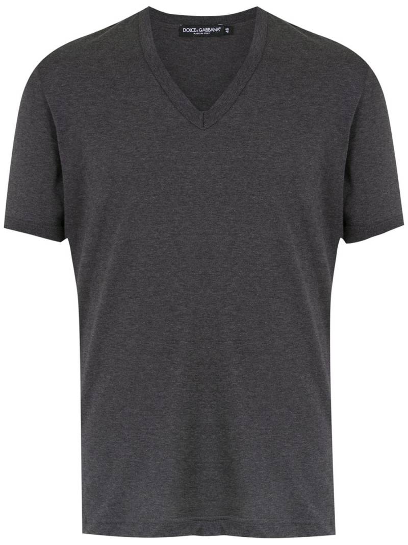 Dolce & Gabbana v-neck T-shirt - Grey von Dolce & Gabbana