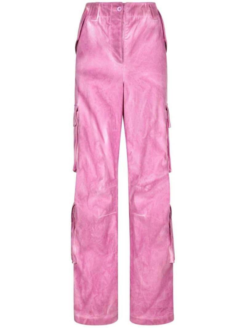 Dolce & Gabbana wide-leg cotton cargo trousers - Pink von Dolce & Gabbana