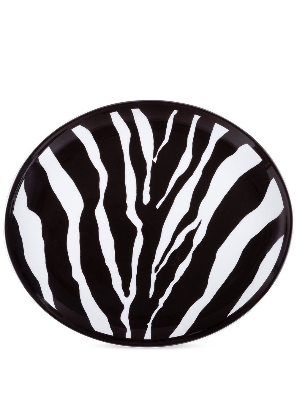 Dolce & Gabbana zebra-print porcelain platter - White von Dolce & Gabbana