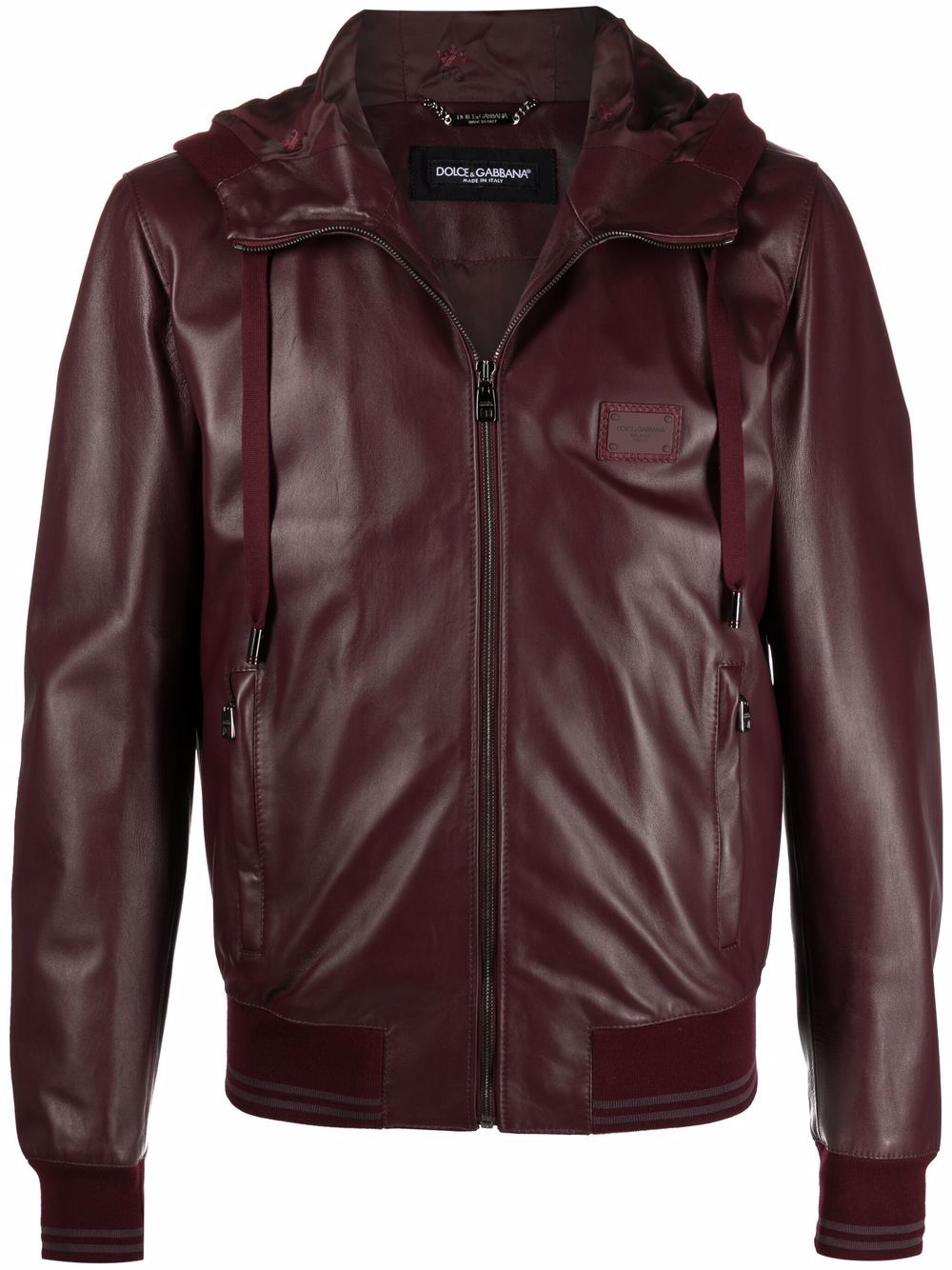 Dolce & Gabbana zip-fastening hooded jacket - Red von Dolce & Gabbana