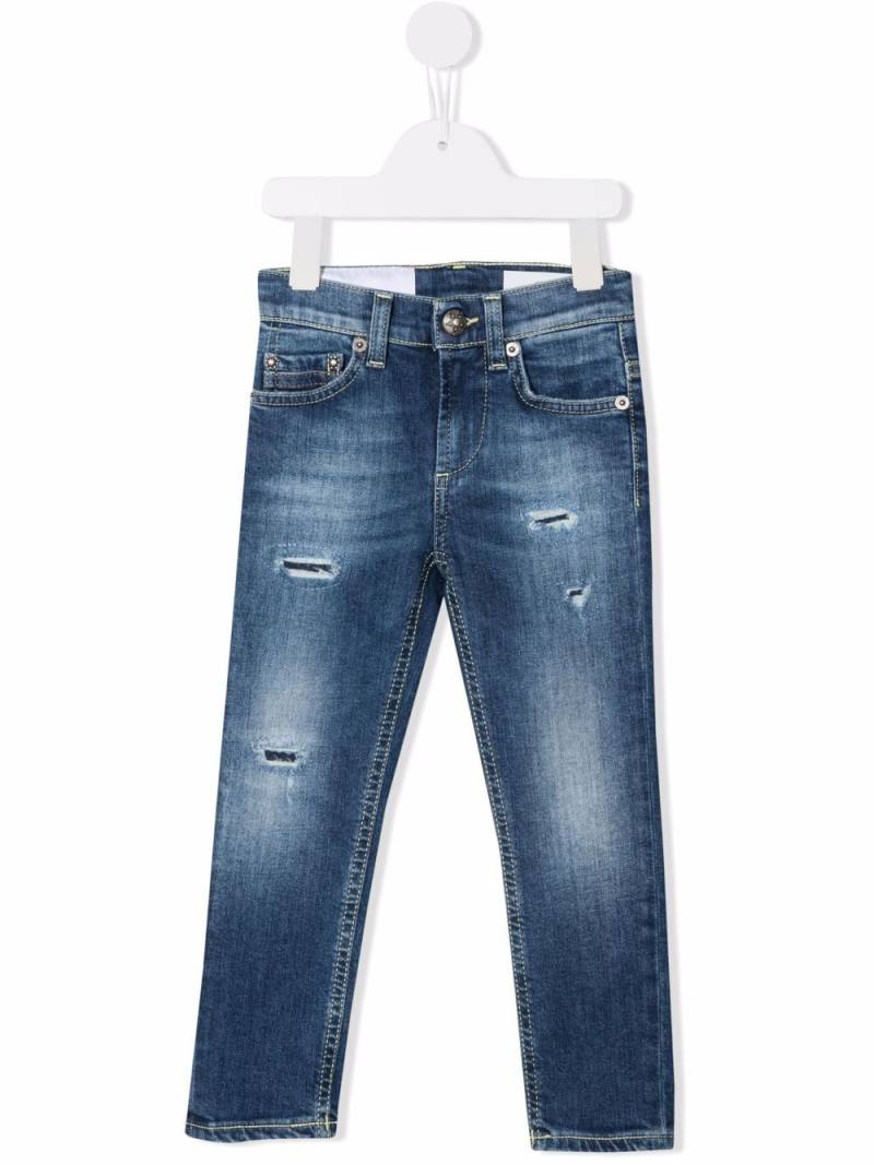 DONDUP KIDS distressed skinny jeans - Blue von DONDUP KIDS