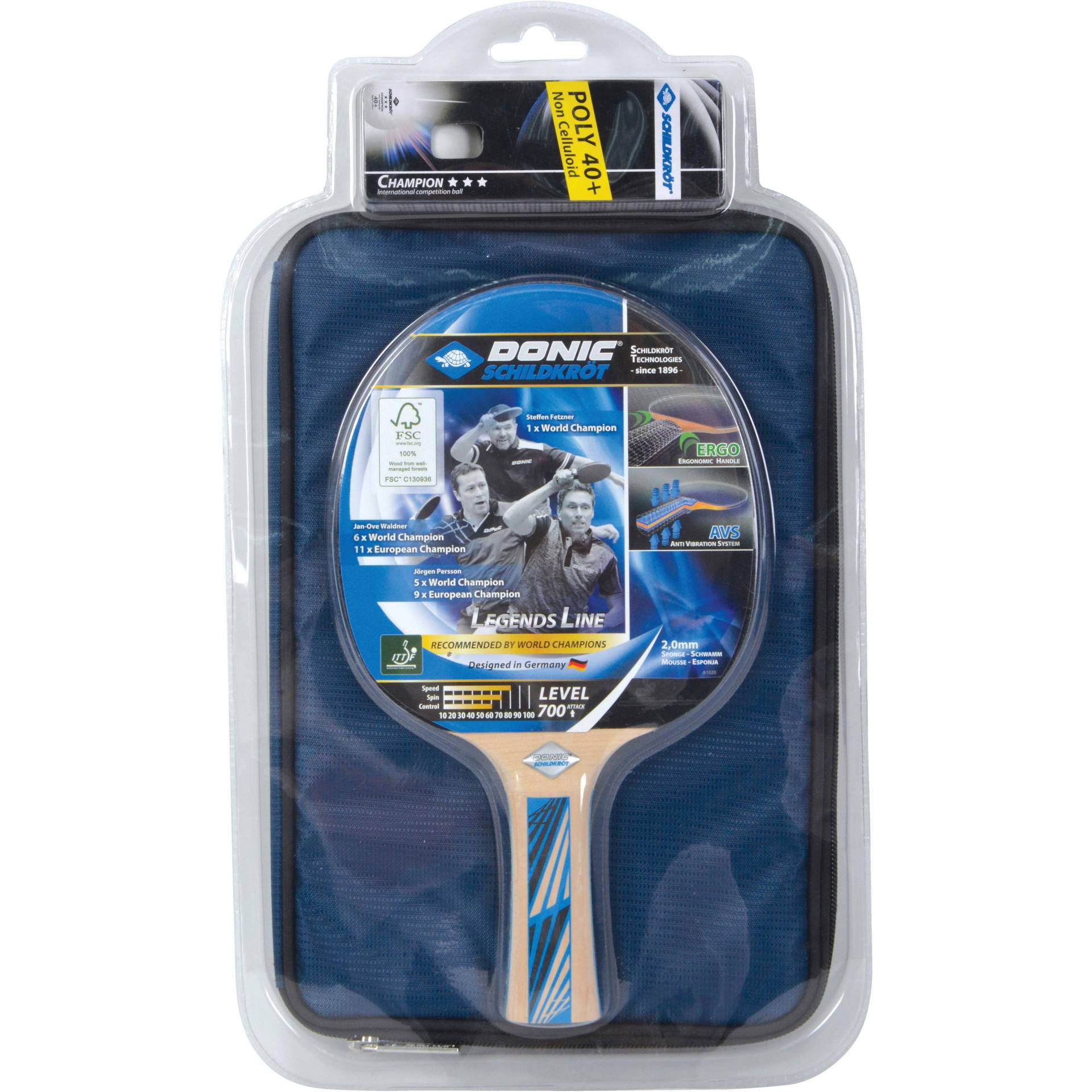Donic-Schildkröt TT Geschenkset Legends 700 Tischtennis Set Donic-Schildkröt TT Geschenkset Legends 700 Tischtennis Set von Donic-Schildkröt