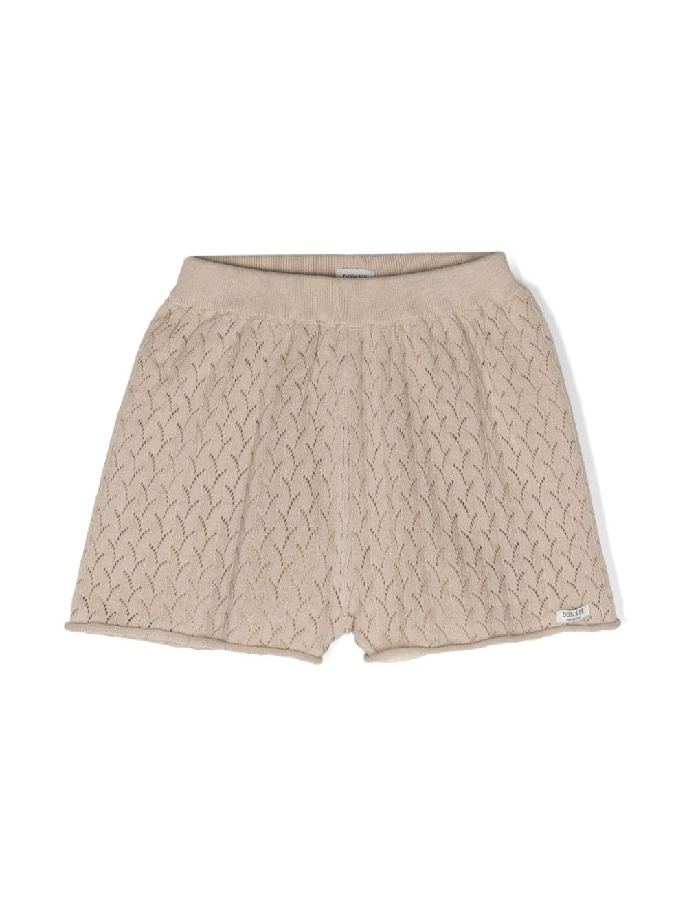 Donsje Canae pointelle-knit shorts - Brown von Donsje