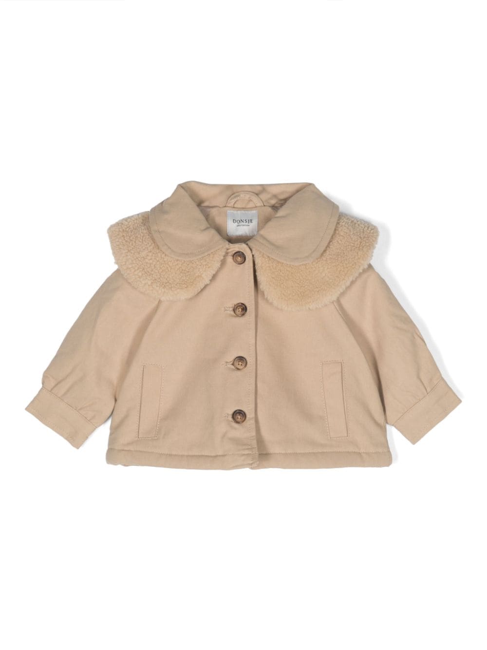 Donsje Gigi Peter-Pan collar jacket - Neutrals von Donsje