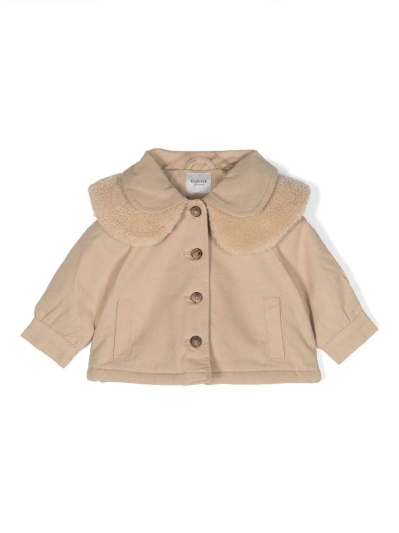 Donsje Gigi Peter-Pan collar jacket - Neutrals von Donsje