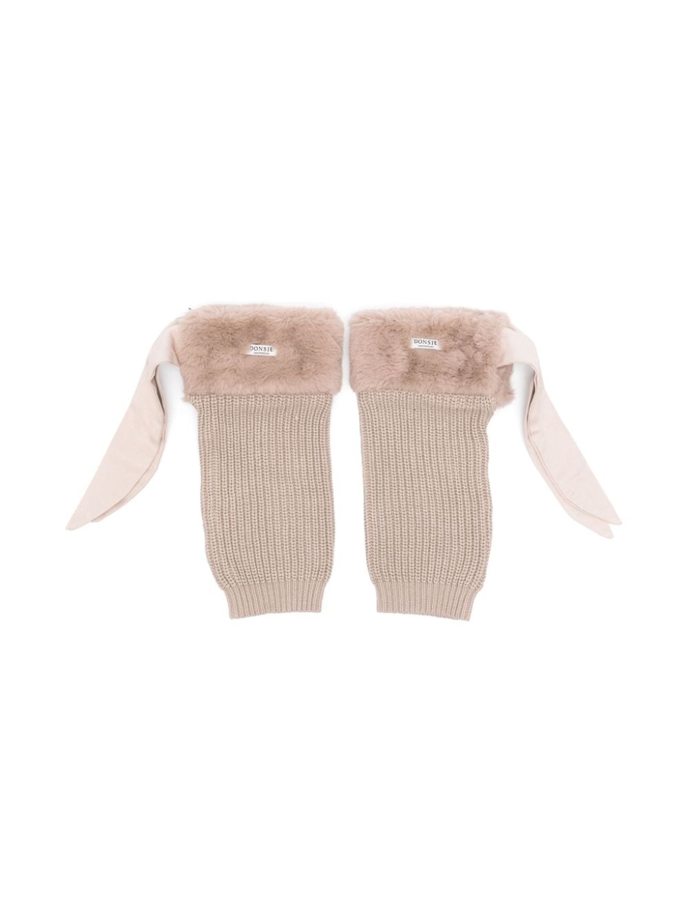 Donsje Gina logo-patch leg warmers - Neutrals von Donsje