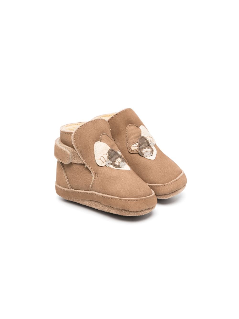 Donsje Mush suede ankle pre-walkers - Brown von Donsje