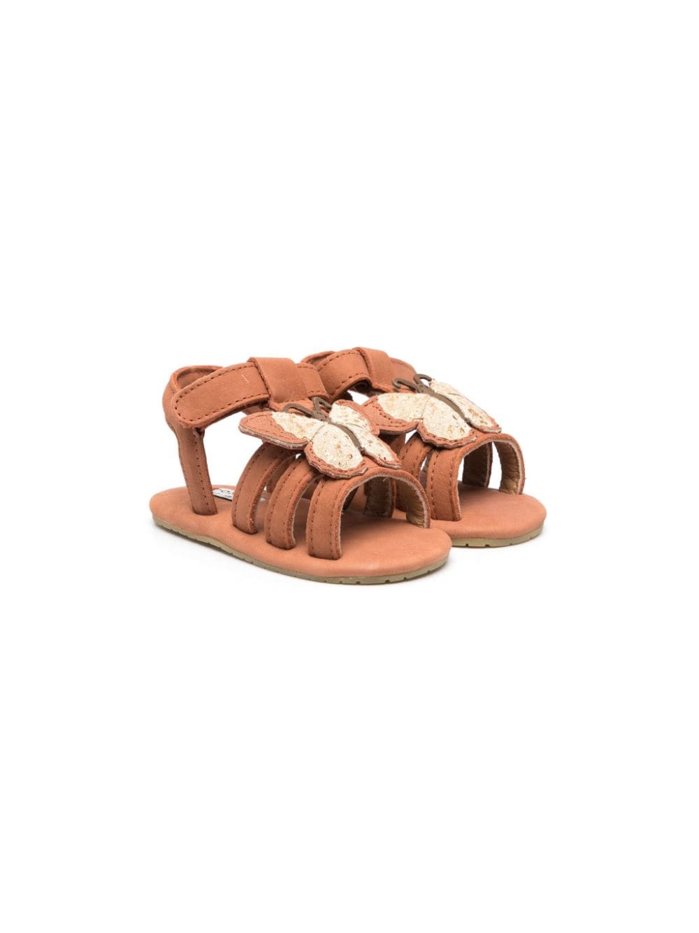 Donsje Tuti Sky butterfly-motif leather sandals - Brown von Donsje