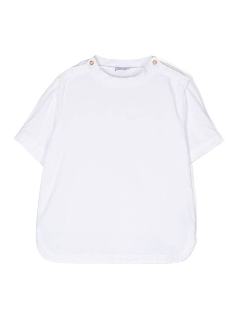 Donsje logo-embroidered organic-cotton T-shirt - White von Donsje