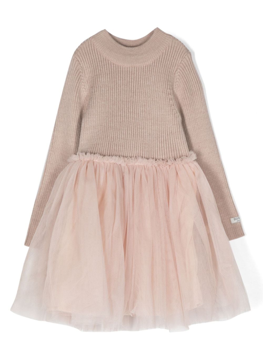 Donsje logo-tag tulle-panels dress - Pink von Donsje