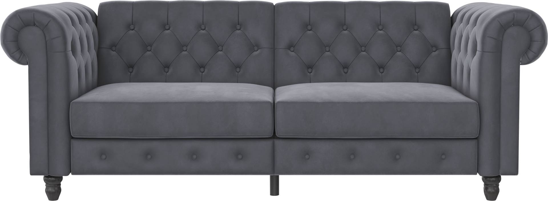 Dorel Home 3-Sitzer »Felix, Schlafsofa 236 cm, (Liegefläche 108x190cm), Rückenlehne«, 3-fach verstellbar, Velours, Kunstleder, Luxus-Microfaser Vintage von Dorel Home