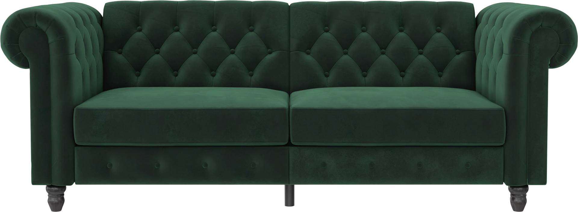 Dorel Home 3-Sitzer »Felix, Schlafsofa 236 cm, (Liegefläche 108x190cm), Rückenlehne«, 3-fach verstellbar, Velours, Kunstleder, Luxus-Microfaser Vintage von Dorel Home