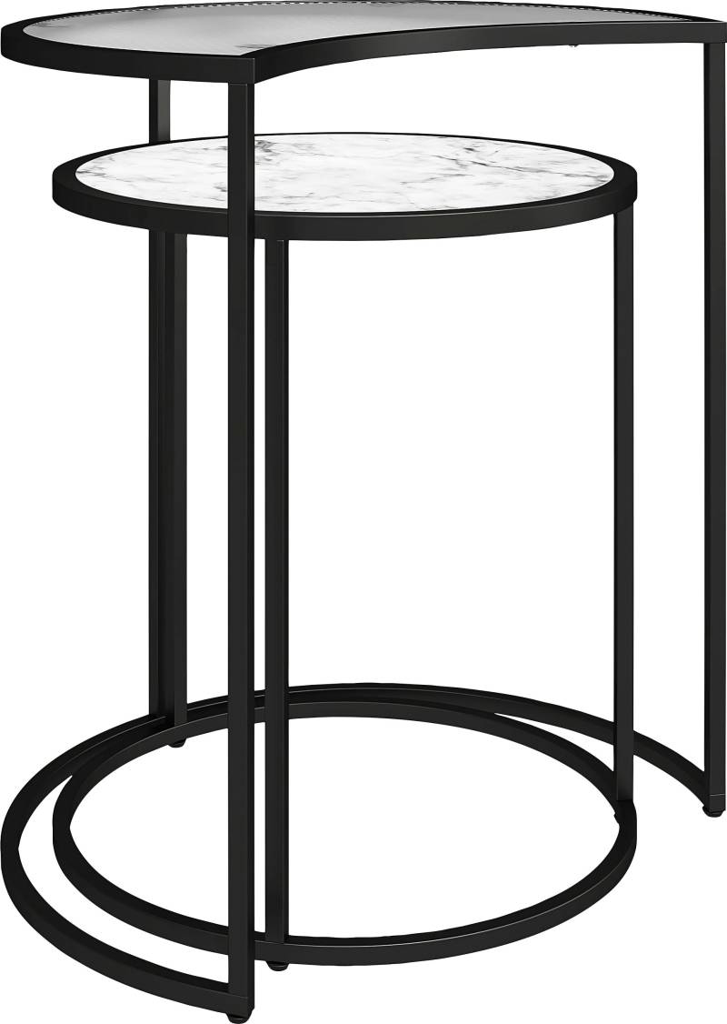 Dorel Home Beistelltisch »Moon«, (2 St.), Tischplatte aus Glas, pflegeleichte Oberfläche, Höhe 55,5 cm von Dorel Home