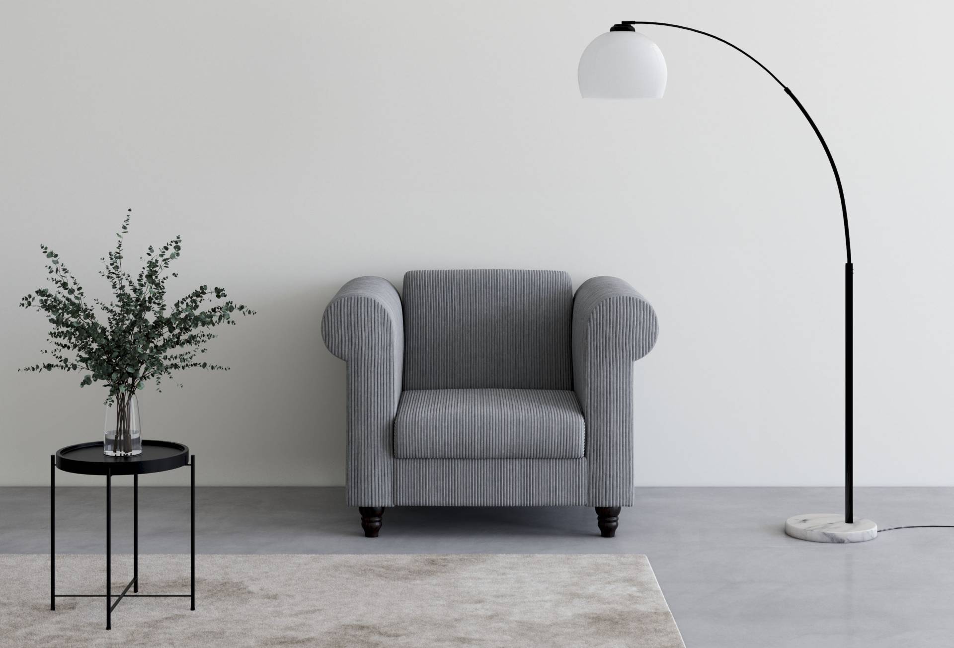 Dorel Home Chesterfield-Sessel »Felix II in Breit-Cord«, mit Rückenlehne 3-fach verstellbar, Beine Massivholz, Sitzhöhe 46 cm Dorel Home Chesterfield-Sessel »Felix II in Breit-Cord«, mit Rückenlehne 3-fach verstellbar, Beine Massivholz, Sitzhöhe 46 cm von Dorel Home