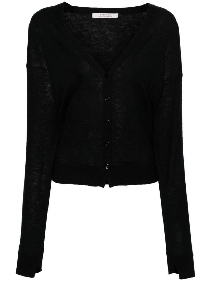 Dorothee Schumacher V-neck buttoned cardigan - Black von Dorothee Schumacher