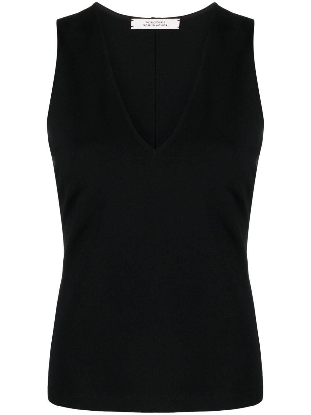 Dorothee Schumacher V-neck sleeveless tank top - Black von Dorothee Schumacher