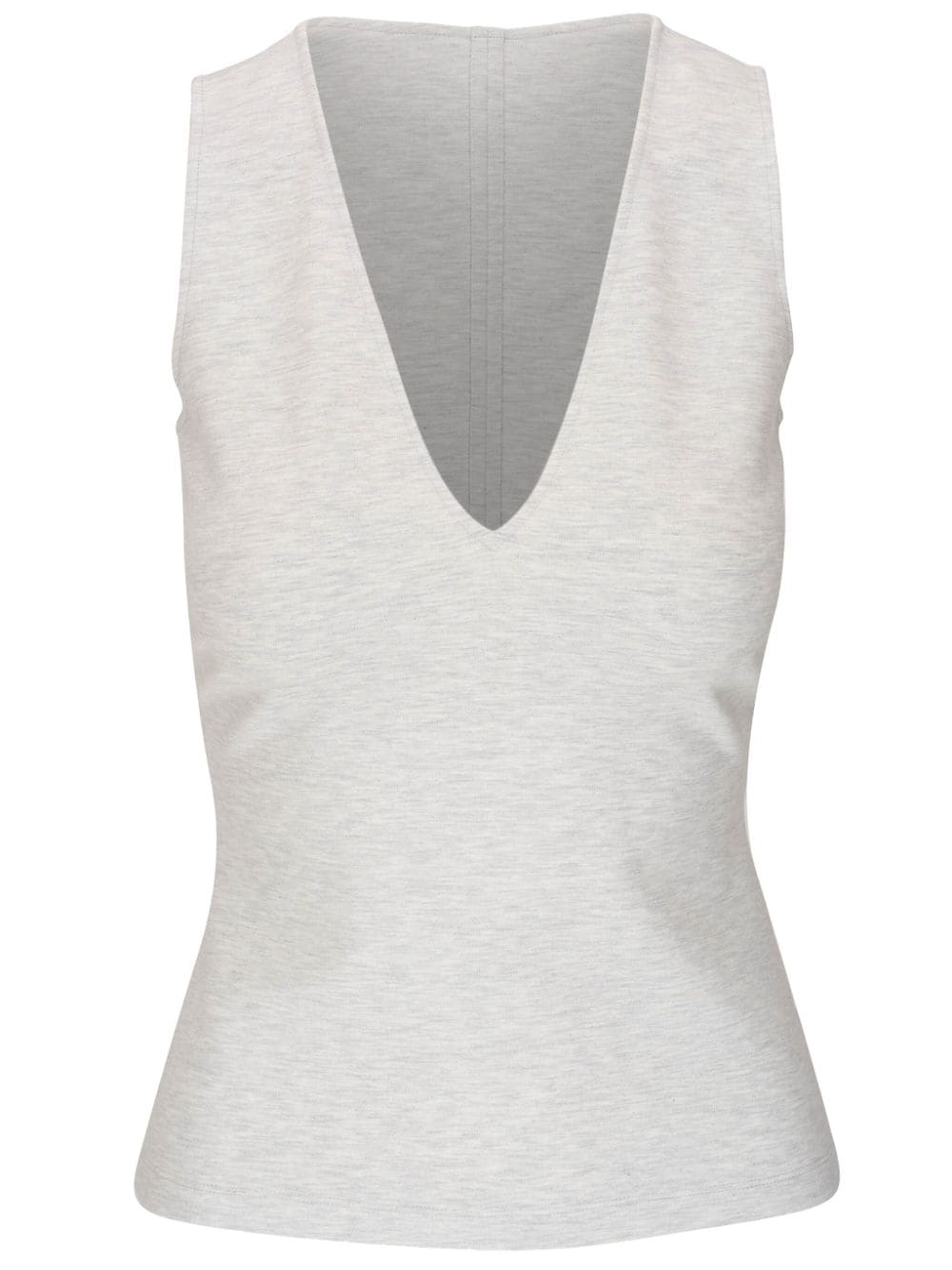 Dorothee Schumacher V-neck sleeveless top - Grey von Dorothee Schumacher