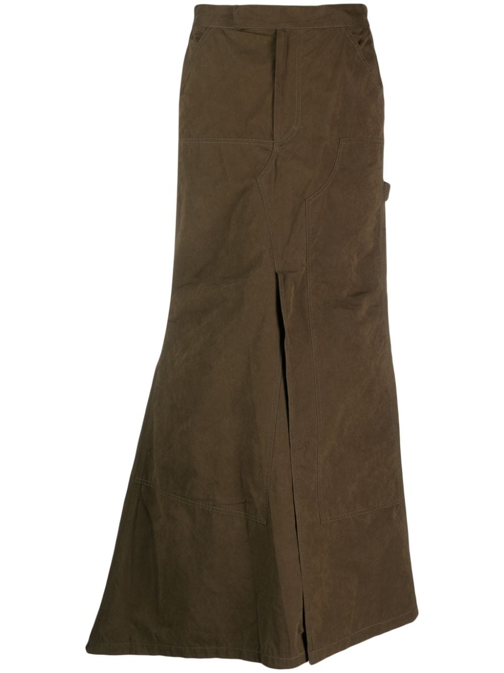 Dorothee Schumacher asymmetric cargo skirt - Green von Dorothee Schumacher