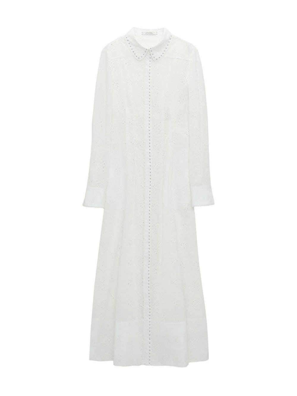 Dorothee Schumacher embroidered midi shirtdress - White von Dorothee Schumacher