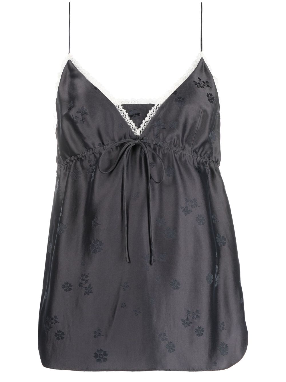 Dorothee Schumacher floral-motif drawstring sleeveless top - Blue von Dorothee Schumacher