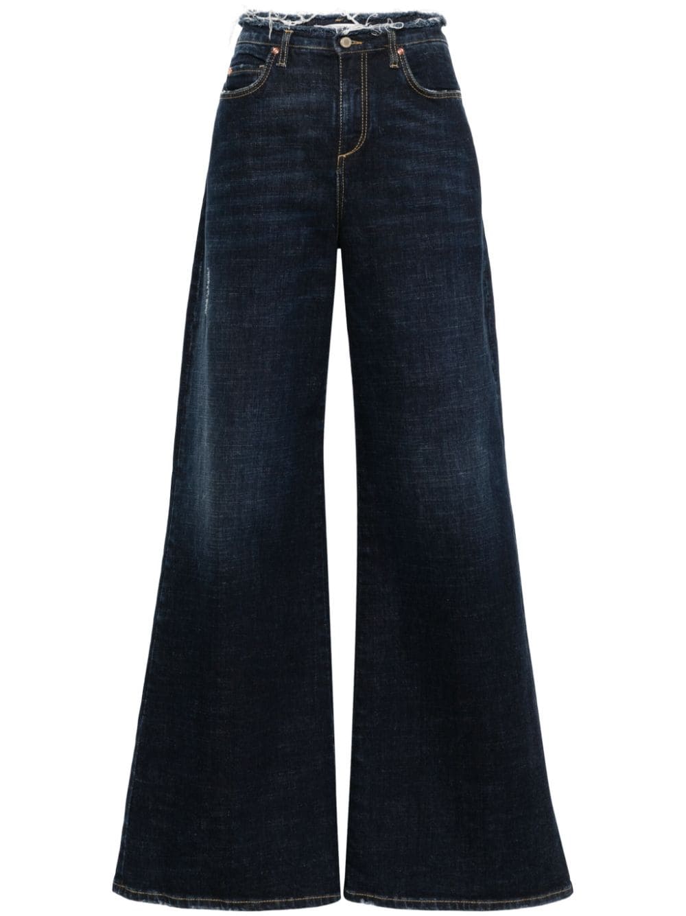 Dorothee Schumacher frayed-detail wide-leg jeans - Blue von Dorothee Schumacher