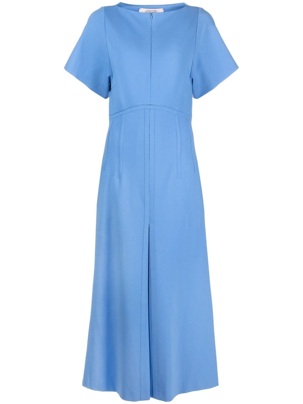 Dorothee Schumacher half-zip short-sleeve maxi dress - Blue von Dorothee Schumacher