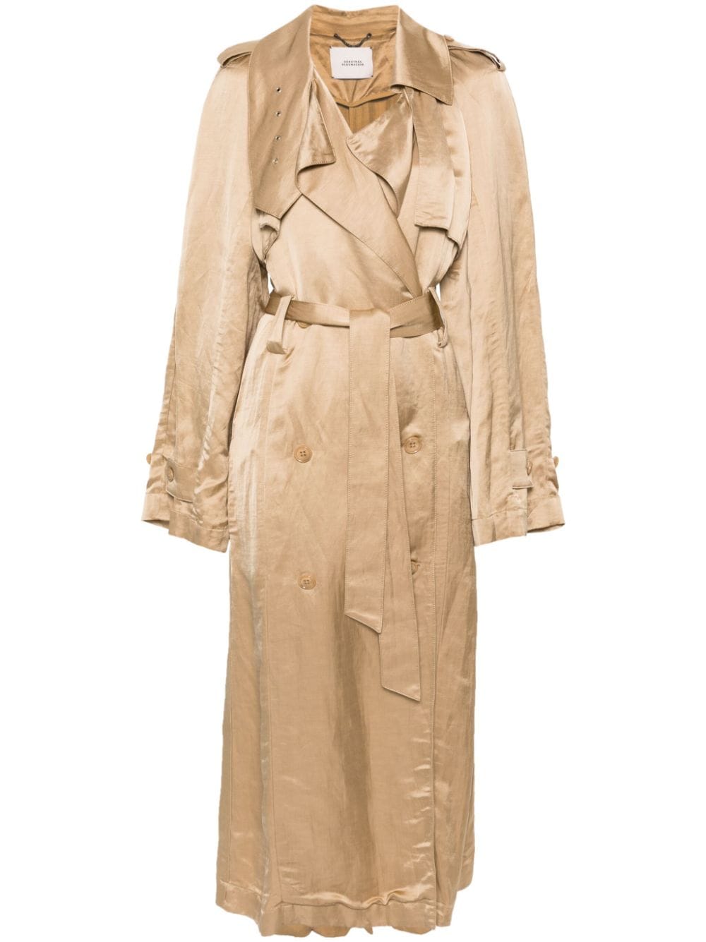 Dorothee Schumacher linen-blend trench coat - Brown von Dorothee Schumacher