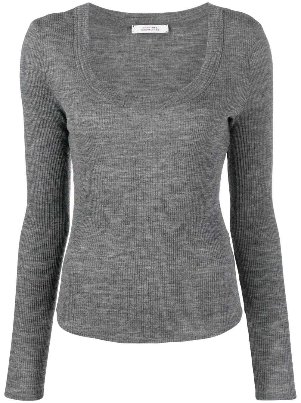 Dorothee Schumacher long-sleeve wool top - Grey von Dorothee Schumacher