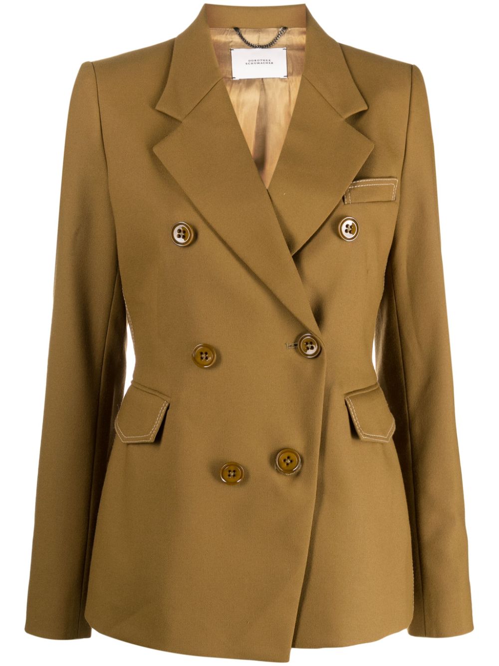 Dorothee Schumacher notch-lapels double-breasted blazer - Brown von Dorothee Schumacher