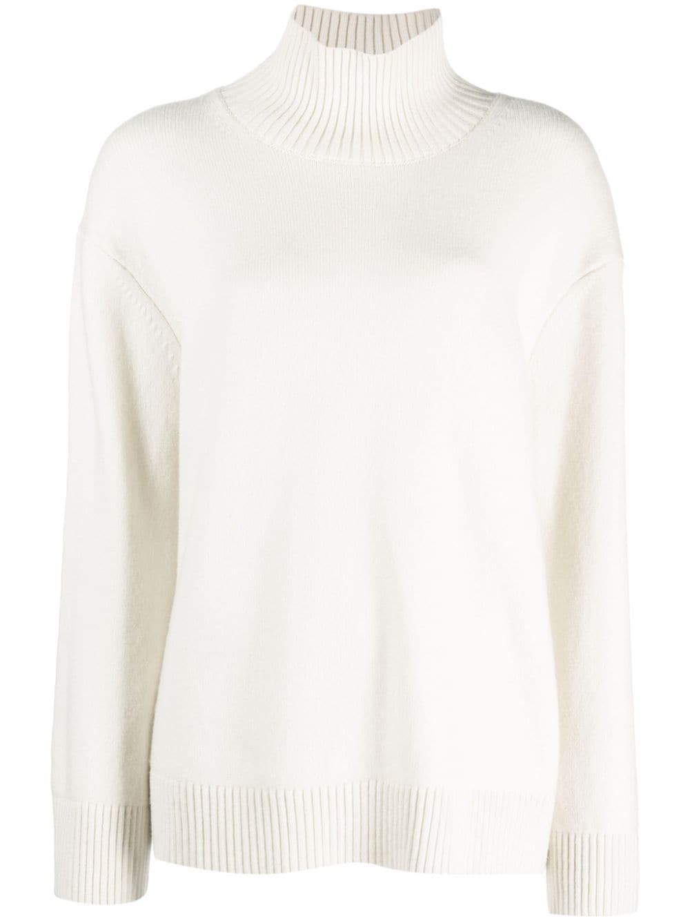 Dorothee Schumacher ribbed-detail cashmere jumper - White von Dorothee Schumacher