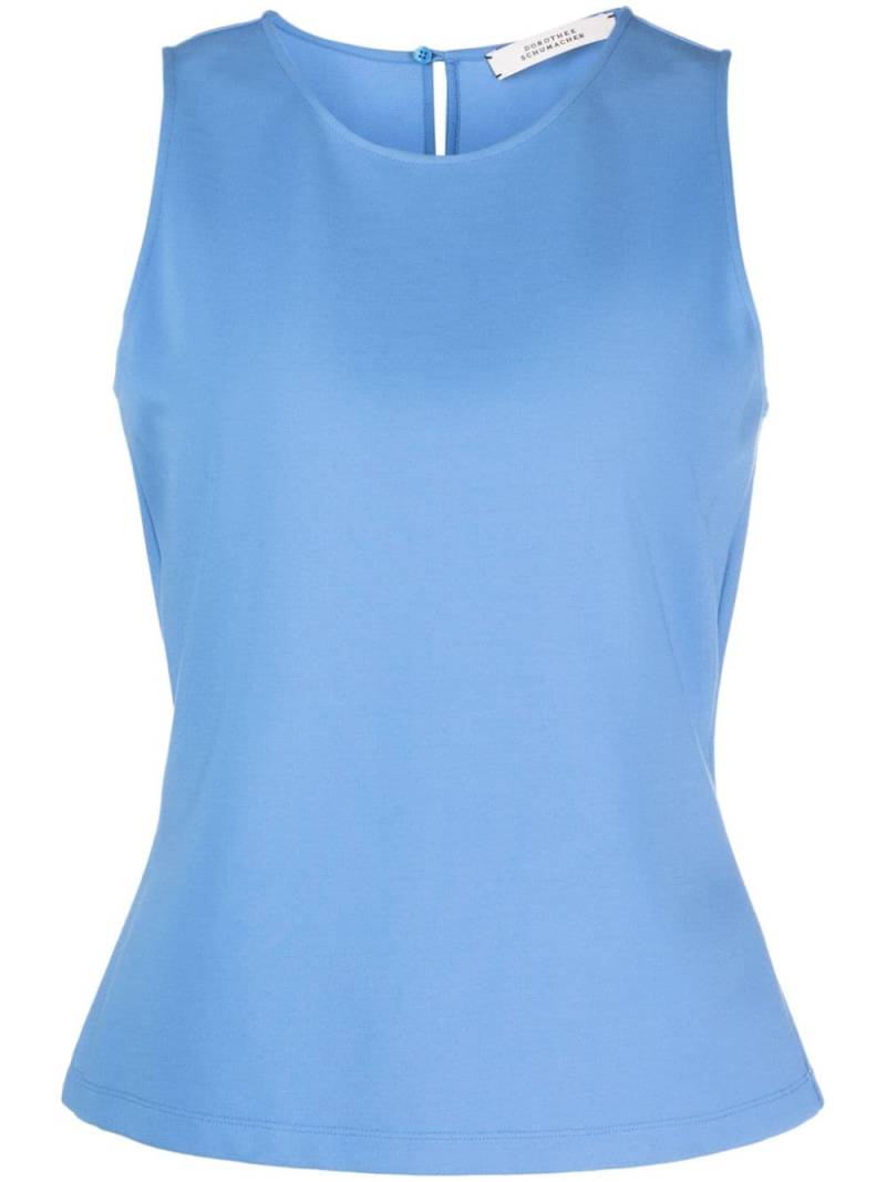 Dorothee Schumacher round-neck flared tank top - Blue von Dorothee Schumacher