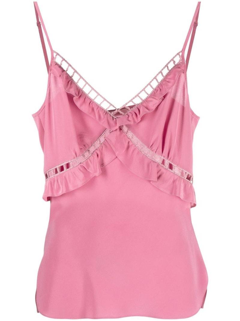 Dorothee Schumacher silk strappy vest top - Pink von Dorothee Schumacher