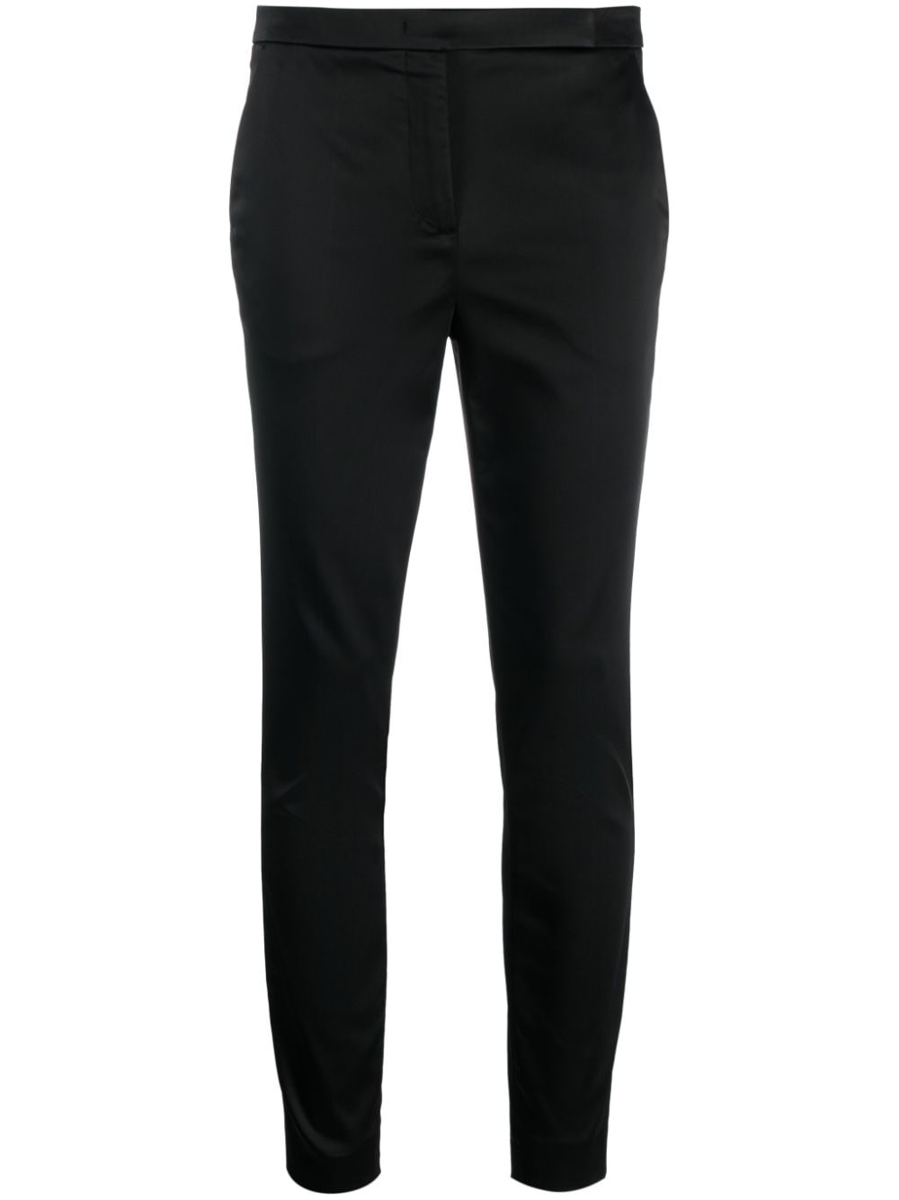 Dorothee Schumacher slim-cut satin-finish trousers - Black von Dorothee Schumacher