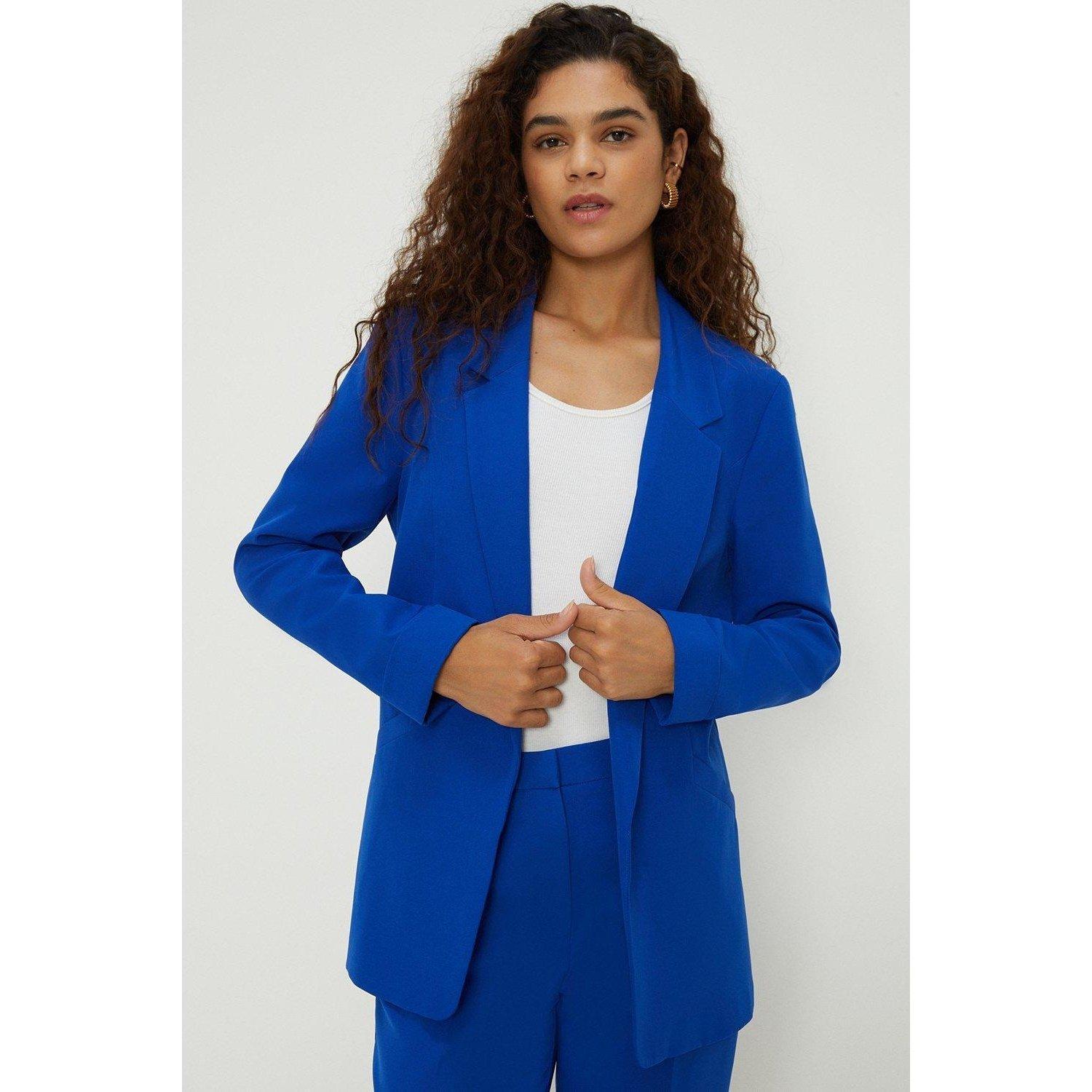 Blazer Umgekrempelter Umschlag Damen Blau 34 von Dorothy Perkins