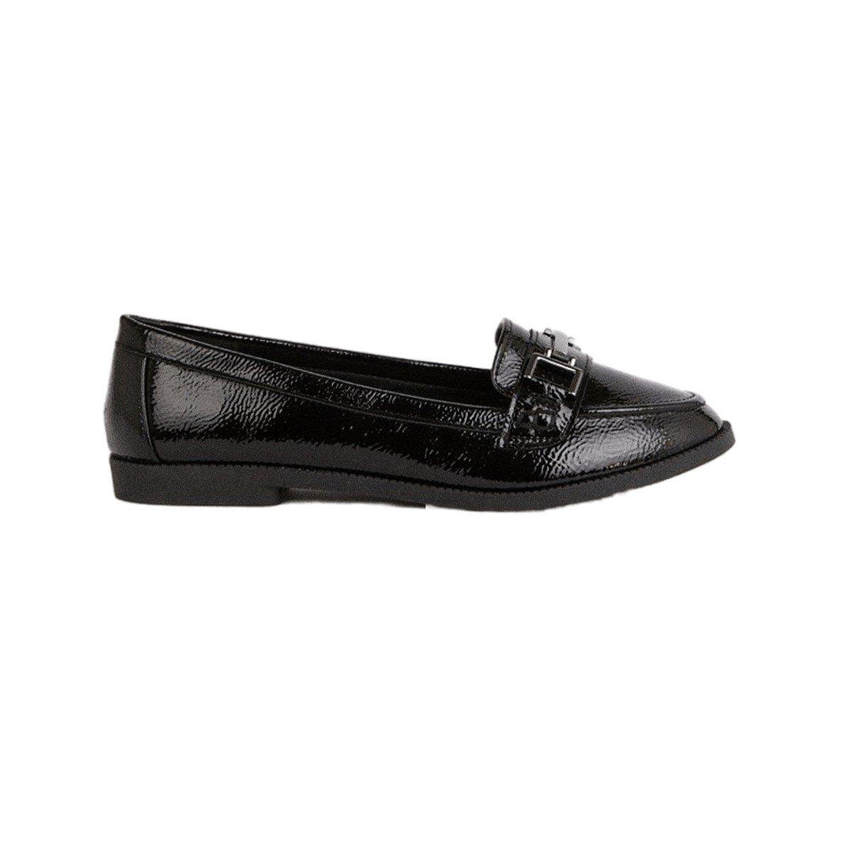 Halbschuhe Leila, Kette, Glanzpu Damen Schwarz 36 von Dorothy Perkins